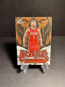 2022-23 Donruss Zion Williamson #12 Unleashed Gold Press Proof - Pelicans