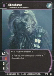 STAR WARS TCG WOTC RETURN OF THE JEDI CHEWBACCA (K) 74/110 GEM MINT - Picture 1 of 2