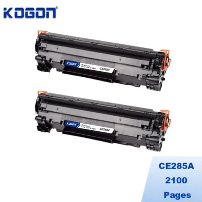 2 Black CE285A 85A Toner Cartridge For HP LaserJet M1132 P1102w P1100 P1102 - Image 1 of 2