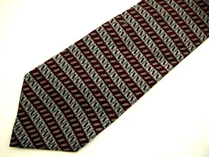 Alfani Herren Krawatte Krawatte Grau Burgund Rot Geometrisch 56" Kurz Karriere - Bild 1 von 4