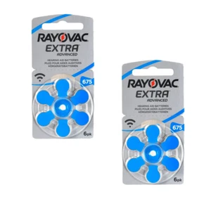 6/12 baterías de audífono Rayovac 675 zinc aire extra avanzado 1,4 V PR44 - Imagen 1 de 5