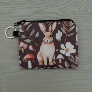 Beautiful Bunny Rabbit Coin Purse Zip Gift Accessory Brown AUS Free Postage - Picture 1 of 3