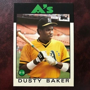 1986 Topps TIFFANY Set DUSTY BAKER #645 OAKLAND A'S ** MINT ** HIGH GRADE ** - Picture 1 of 2