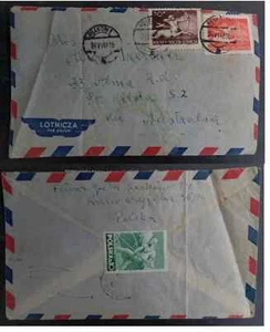 SCARCE 1948 Poland Cover ties 3 stamps Krakow to Australia - Bild 1 von 3
