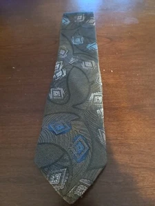 Haggar Gallery Polyester Blend Geometric Print Tie - Picture 1 of 3