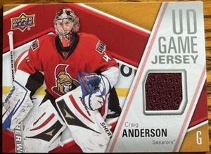 2011-12 Upper Deck UD Game Jersey Craig Anderson #GJ-CA Ottawa Senators - Picture 1 of 2