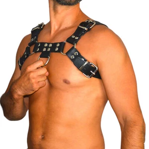 awanstar6752 Leder Harness Gay Lederharness Brustharness Bulldog leather Harness - Bild 1 von 13