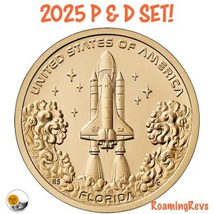 2025 PD & S *PROOF* FLORIDA American Dollar SPACE SHUTTLE-3 Coin Set! -Presale - Picture 1 of 5