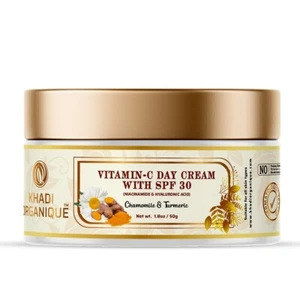 Organique Vitamin C Day Cream with SPF 30 for Skin Brightening Khadi 50gm F/S