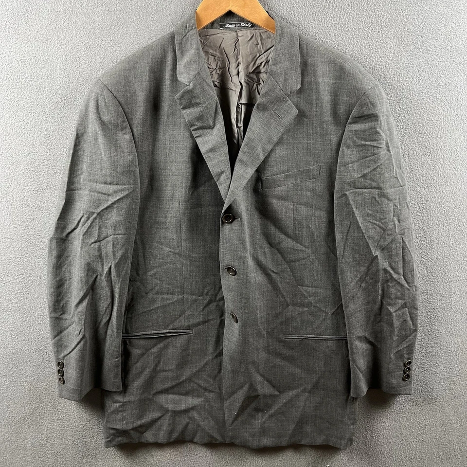 Blazer Armani Collezioni Hombre’s 42R Gris 100% Lana Chaqueta 3 Botones Hecho en Italia Foto 1 de 4