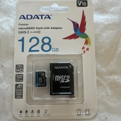 ADATA Premier 128GB Class 10 - microSDXC Memory Card - Image 1 of 2