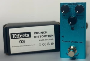 Crunch Verzerrung Gitarren-Effekt-Pedal Verstärkung/Lautstärke/Ton-Regler - Neu (Open bx) - Bild 1 von 9