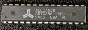 1 x Speicher-Chip SRAM 32Kx8 AS7C256-15PC - Photo 1/1