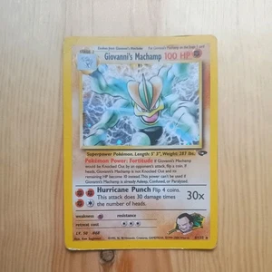 Pokémon Karte Giovanni's Machamp 6/132 Gym Challenge Set WOTC - Bild 1 von 6