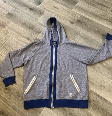 PRPS Goods & Co. Sudadera con Capucha con Cremallera Talla 2XL XXL Azul Falta Cuerda Usada en Excelente Condición Foto 1 de 4