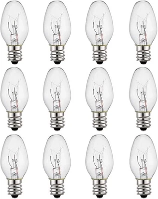 C7 Night Light Bulb 4 Watt,E12 Candelabra Base,15 Lumens,Small Light Bulb,Night - Image 1 of 4