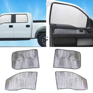 4pcs Side Window Screen Sun Shade Cover Sunshade Visor Fit For Ford F-250 99-07 - Picture 1 of 10