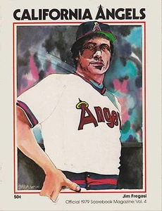 1979 INDIANS & BLUE JAYS AT CALIFORNIA ANGELS BASEBALL PROGRAM  FREGOSI ON COVER - Picture 1 of 1