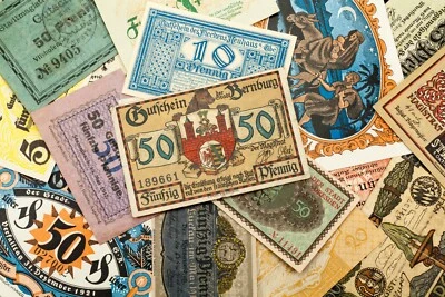 1920's Germany Notgeld Money 26pc - Bad Reichenhall, Dresden, Dobeln, Kahla - Image 1 of 3