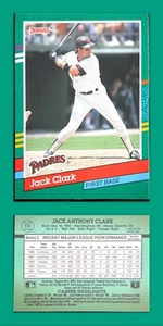 ⚓️🔥1991 Donruss #618 JACK CLARK San Diego Padres - Picture 1 of 1