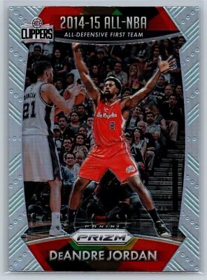 2015-16 Panini Prizm #393 DeAndre Jordan Silver Prizms All Defensive Team - Image 1 of 2