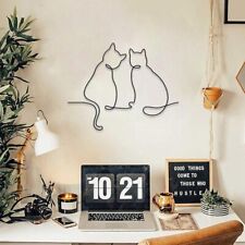 Katzen-Wandkunst, Minimalistische - und Wohnzimmer-Wanddekoration D2M7