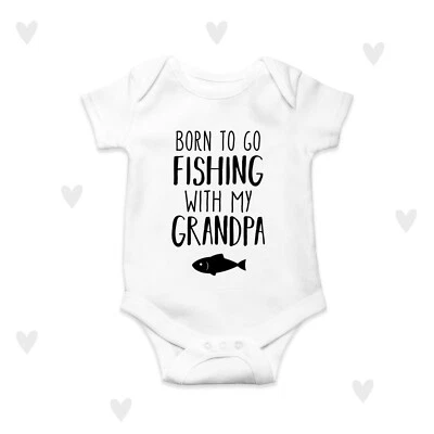 LOVE U LOTS GIFTS Angeln Opa Baby Grow Personalisiert Opa Angeln Baby Geschenke