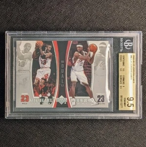 2005 Upper Deck LJMJ LeBron James / Michael Jordan BGS 9.5 GEM Mint #ljmj4  - Bild 1 von 2