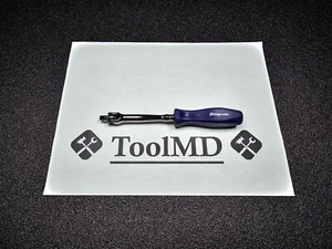 Snap-on Tools USA DARK PURPLE 1/4" Drive 6" Length Hard Grip Breaker Bar TMH10 - Picture 1 of 14