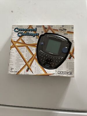 Radica Crossword Challenger Handheld Electronic Game Model 9958 New