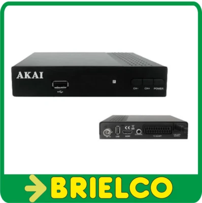 RECEPTOR TDT TV DIGITAL TERRESTRE HD DVB-T2 SAL VIDEO HDMI SCART AKAI BD5478 - Imagen 1 de 3