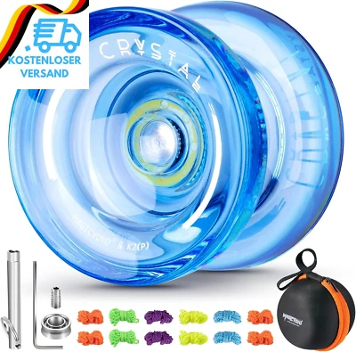 BESUCHE DEN YOSTAR-STORE Reaktionsfähiges Jojo Für Kinder K2 Crystal Blue, Kunststoff Jojo, Professionell