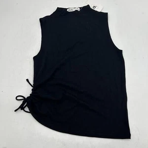 Top de corbata acanalada lateral sin mangas Elodie para mujer, talla XL (Negro) - Imagen 1 de 4
