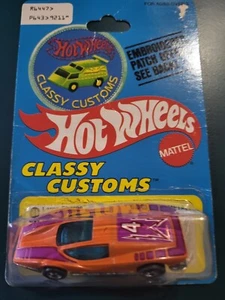 Hot Wheels Blackwall LARGE CHARGE Orange 1977 Patch Offer Card Moc  - Picture 1 of 3