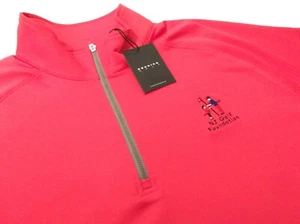 MAHNING GOLF STRETCH ROOT 1/4 REISSVERSCHLUSS PULLOVER - L - NJ Golf Foundation - Neu mit Etikett - Bild 1 von 6