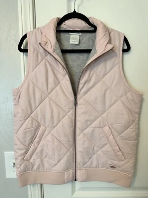 Женский пуховик Dickies средний розовый жакет на молнии без рукавов - Изображение 1 из 4