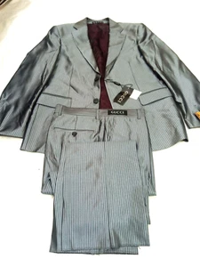 Gucci Vintage Striped Suit Set -Classic Formal Wear - Picture 1 of 16