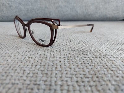 JF Rey Cat Eye Eyeglasses Frame Model JF2946 Color 9055 Bronze Brown  49-21 - Image 1 of 4