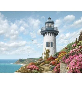 1000 Piece Jigsaw Puzzle Landscape Puzzles Harbor Lighthouse Giant Puzzles - Picture 1 of 7