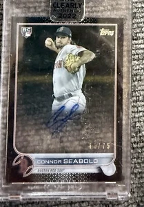 2022 Topps Clearly Authentic Connor Seabold Autograph Rookie Auto Black #/75 - Picture 1 of 1