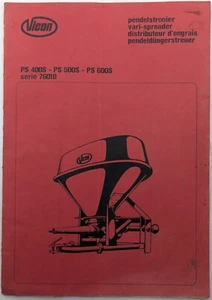 Vicon Vari Spreader Illustrated Parts List PS 400S, 500S, 600S Series 76010 - Picture 1 of 4