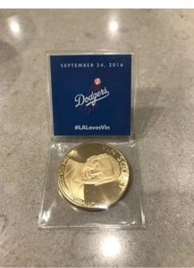 DODGERS SGA 9/24/16 VIN SCULLY COMMEMORATIVE COIN Rare - Picture 1 of 2