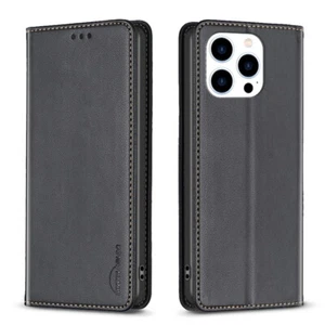 Funda Protectora Para iPhone 15 14 Pro Max 13 12 16 Cartera Plegable Funda Cuero Case - Imagen 1 de 18