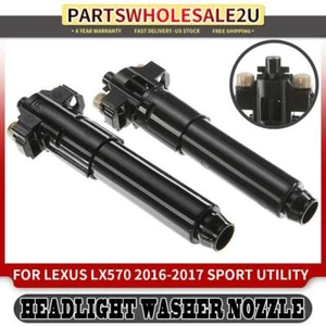 2x Front Left & Right Headlight Washer Nozzles for Lexus LX570 Base 2016-2017 - Picture 1 of 8
