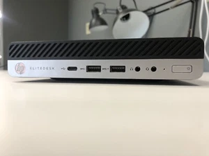 HP EliteDesk 800 G4 Mini i5-8500T 2.10GHz 8GB RAM 2.0 TB SSD Windows 11 Pro - Afbeelding 1 van 4