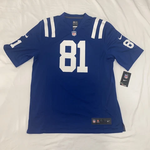 NWT Nike Indianapolis Colts Andre Johnson NFL Football Jersey #81 Men’s Size L Cover