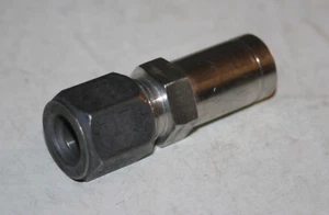 1/2 Tube Flareless x 3/4 Tube Stub 316ss Hydraulic Fitting Parker 12-8 TRBU-SS - Picture 1 of 5