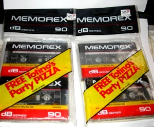 LOT of 4 Memorex DB Series 90 Blank Normal Position Audio Cassettes NEW SEALED - Picture 1 of 1