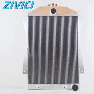 Radiador de aluminio de 3 filas para Chevy Chevrolet Master 85 V8 1940 1941 conversión AT Foto 1 de 4