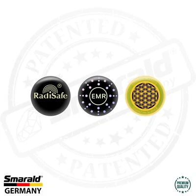 SMARALD® Strahlenschutz Aufkleber für elektronische Geräte, Handys G5 EMF Reduzierung